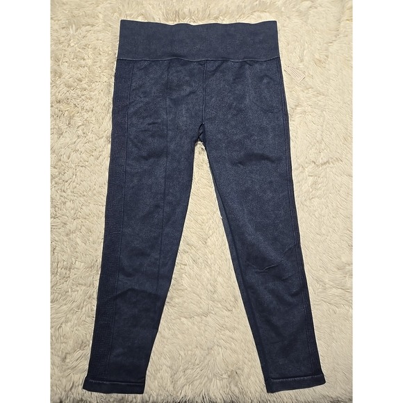 Lot NOBO/No Boundaries High Rise Crop Seamless Leggings Pink/Coral Blue XXL NWT - Picture 8 of 12